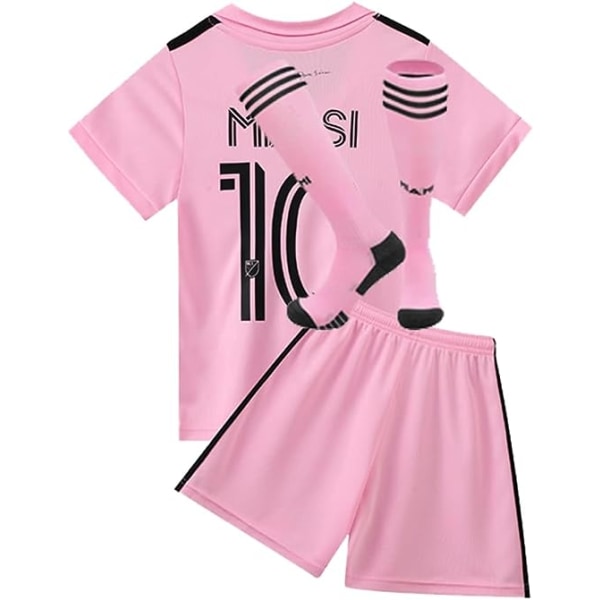 2324 Inter Miami CF bortafotbollströja för vuxna barn nr 10 Messi Away Kids 28(150-155cm)