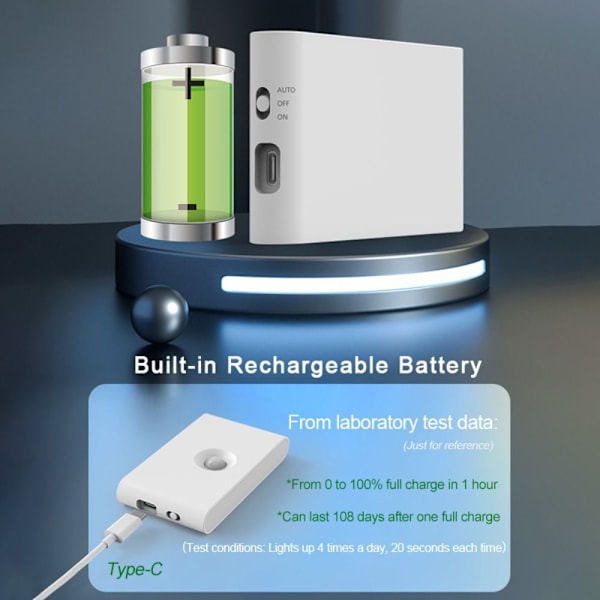 USB trådlöst ljus Människokroppssensor Switch LED Nattlampa