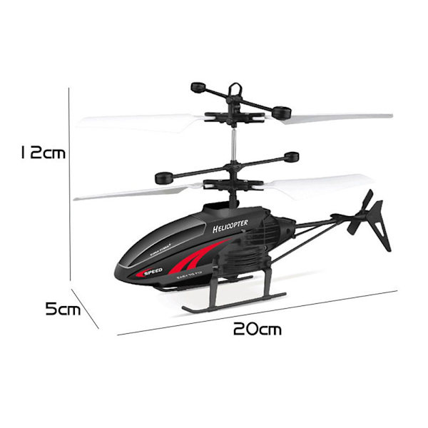 Mini Flygande Helikopter Leksak Fjärrkontroll Helikopter Plan Barn Julklappar red