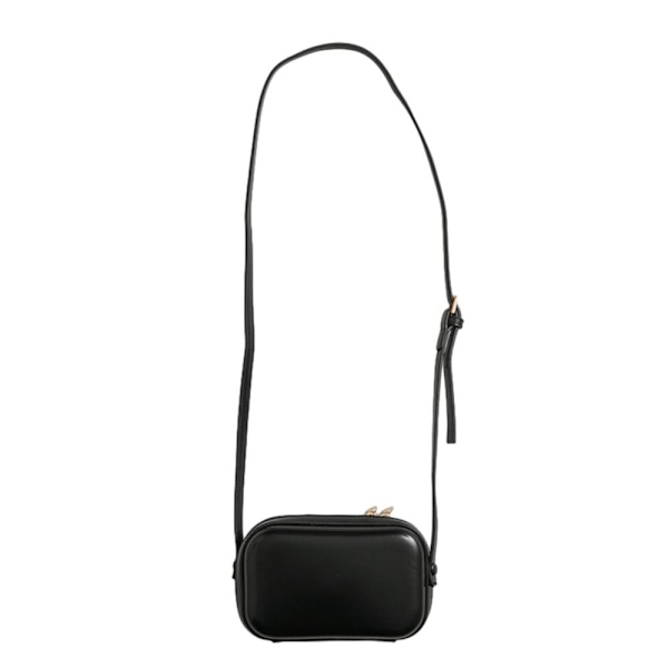 Kvinnor Crossbody-väska Läder Dubbla dragkedja axelväskor Retro Handväskor Plånbok white