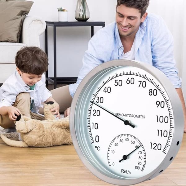 Termometer Hygrometer Väggmonterad Bastu Rum Luftfuktighetstestare