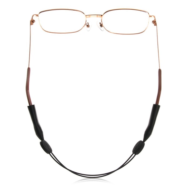 5-pack justerbara sportglasögon Skalbar silikon reprem Halssnöre Glasögonband 5Pack M
