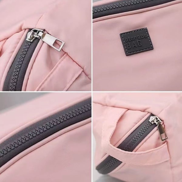 Underkläder Förvaringsväska Resekläder BH Strumpor Divider Organizer Pouch Pink