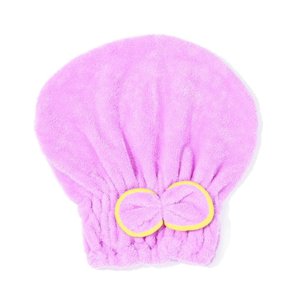 Hårtorkande Handduksmössa Coral Velvet Vått hår Torrt Turban Cap Purple