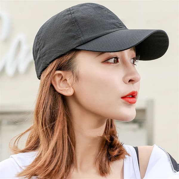 Snabbtorkande Basebollkeps Mesh Solhatt Golf Tenniskeps light grey