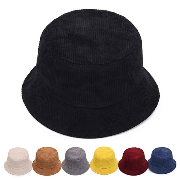 Kvinnor Varm Fisherman Cap Casual Panama Hat Lady Outdoor Cap White