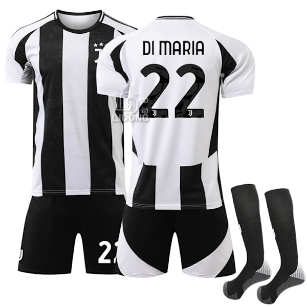 Juventus FC Hemmafotbollströjor för barn 2024-2025 Nr 22 DI MARIA M