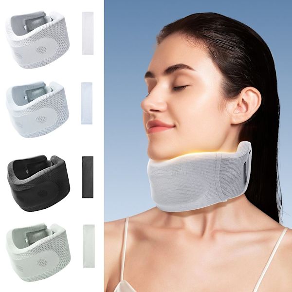 U-formad kudde Ice Silk Neck Protector Office Relaxing Massager Grey M