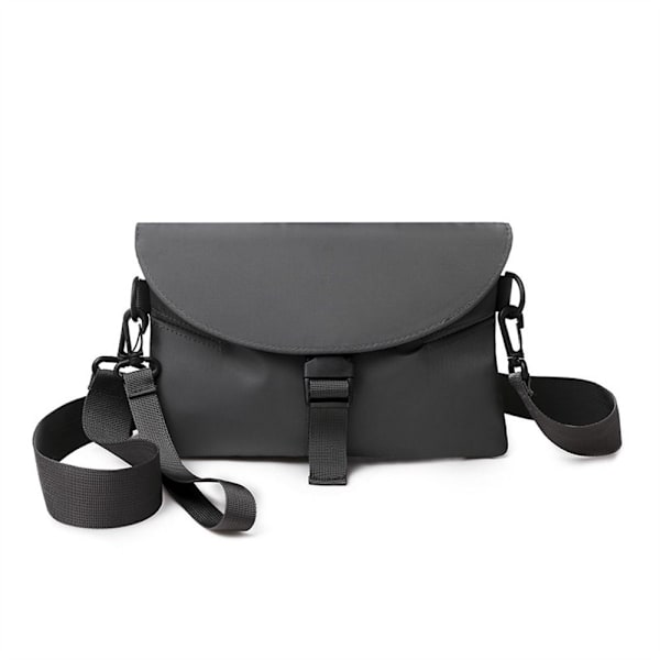 Nylon Bröstpaket Mobilväska Utomhussport Cross-body väska för kvinnor män grey
