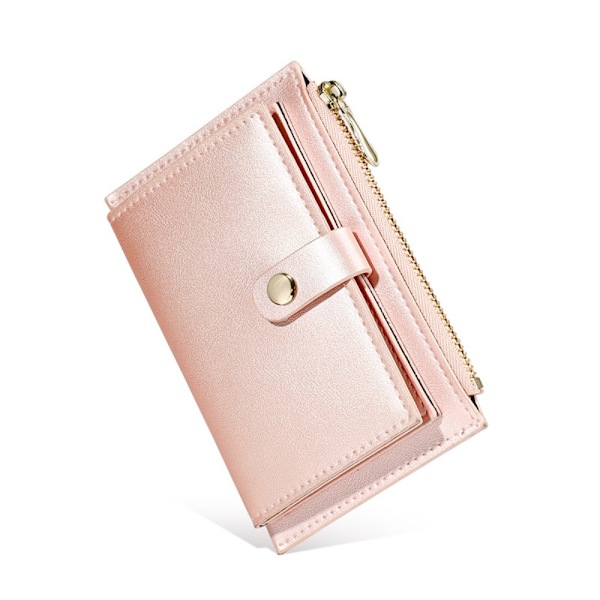 Kvinnor Enkla plånböcker Läderväska Multi-Card Holder Mynt Korta plånböcker white
