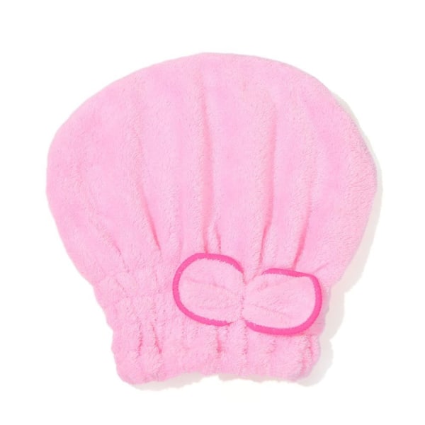Hårtorkande Handduksmössa Coral Velvet Vått hår Torrt Turban Cap Pink