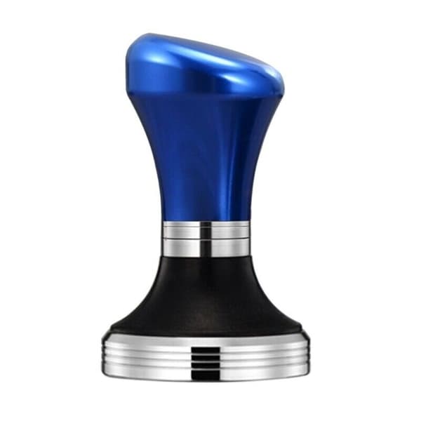 Kaffetamper i rostfritt stål, pulverpressar blue