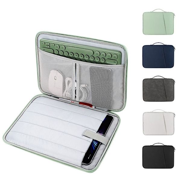 Tablettfodral Case Skyddsväska USB kabelförvaring för iPad Light Grey For 12-13 inch