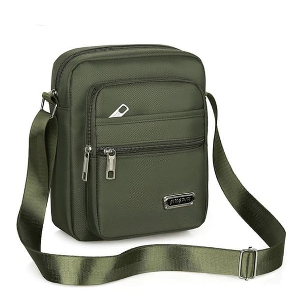 Herr Casual Crossbody Väskor Nylon Axelväskor Messenger Handväskor green