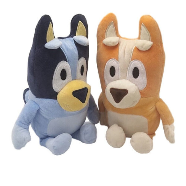 Kawaii Peluche Blue-yed ​​Dog Bingo Family Plyschleksak Barnleksaker Födelsedagspresent Bluey Son