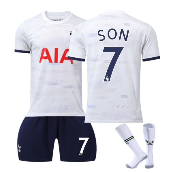 2023-2024 Tottenham Hotspur hemma fotbollströja för barn nr 7 SON 22