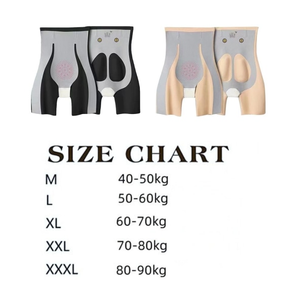 Kroppsformare med hög midja, sömlösa formkläder för magkontroll Nude XL