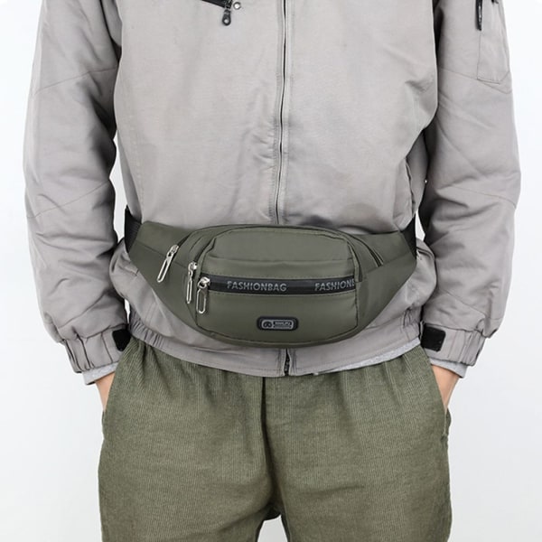 Midjeväska för män Bröstpaket Mobilväska Utomhussport Cross-body-väska blue