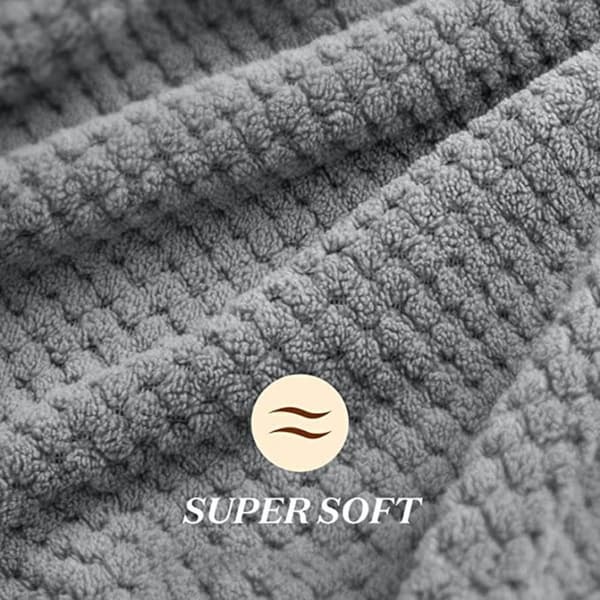 42x25 tum Hårtorkningsmössa i mikrofiber Grey