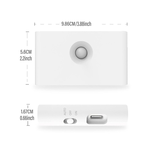 USB trådlöst ljus Människokroppssensor Switch LED Nattlampa