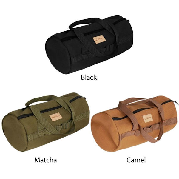 Utomhus Camping Vandring Förvaring Handväska Canvas Tält Stake Verktyg Tältpinne Organizer Bag Camel