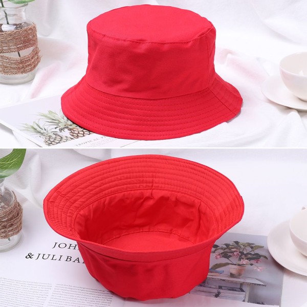 Hopfällbar Bucket Hat Beach Sun Hat Summer Fisherman Cap pink