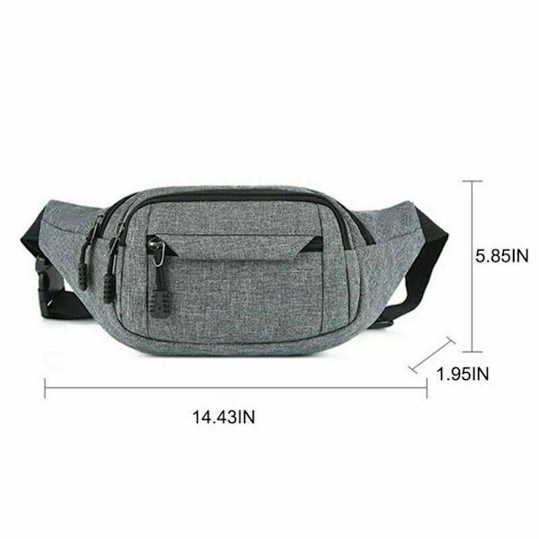 Canvas midjeväskor Fanny Pack Blue