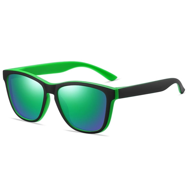 Polariserade solglasögon Kvinnor Män Speglande Körning Fiske Solglasögon Black Green-Blue Green