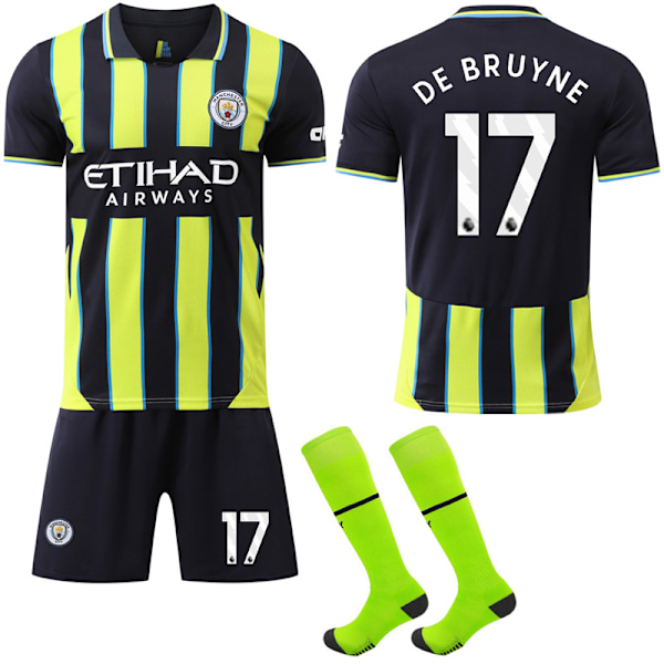 2024-2025 Manchester City Away Barn Kit No.17 DE BRUYNE 24