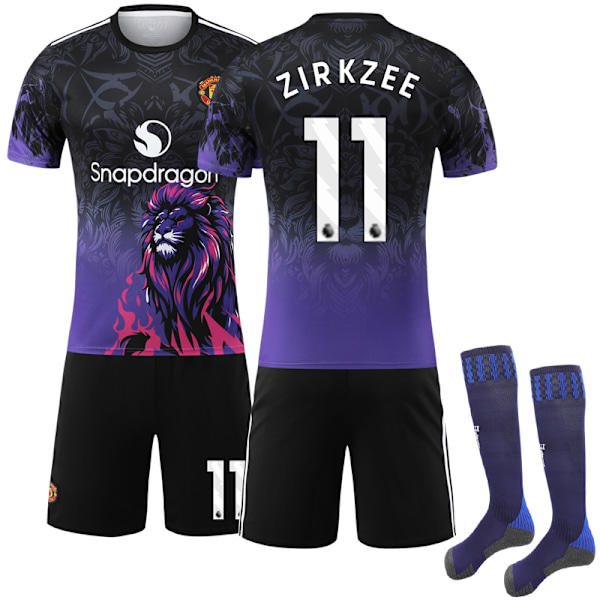 2025-2026 Manchester United Special Edition Børne Voksen Fodboldtrøje No.11 ZIRKZEE 18