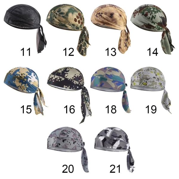 Quick Dry Camo Cap Head Scarf Printing Cap 2