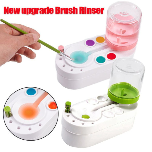 Brush Rinser Paint Brush Cleaner Brush Cleaning Tool Art Supplies Green