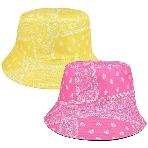 Unisex Bomullshatt Cashewblommor Dubbelsidig Solhatt purple