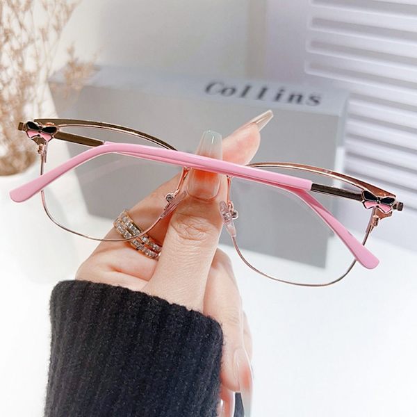 Blått ljus blockerande glasögon Optisk glasögon dator ögonskyddsglas Pink