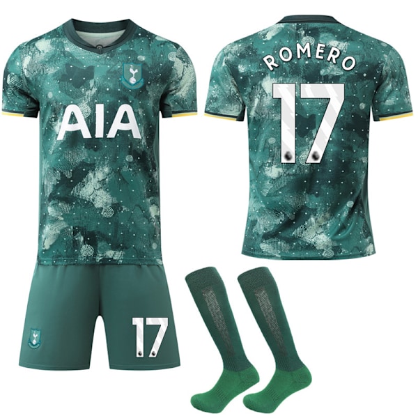 Tottenham Hotspur bortaställ för barn och vuxna 2024-2025, fotbollströja nr 17 ROMERO XS