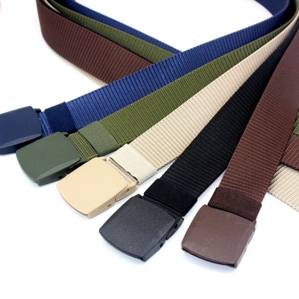 Nylon Midjebälte Herr Midjeremmar Snabbspänne Midjeband beige