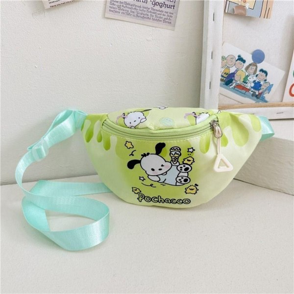 Kawaii Kitty Crossbody väska Tecknad stil Baby Girl liten ryggsäck Pochacco