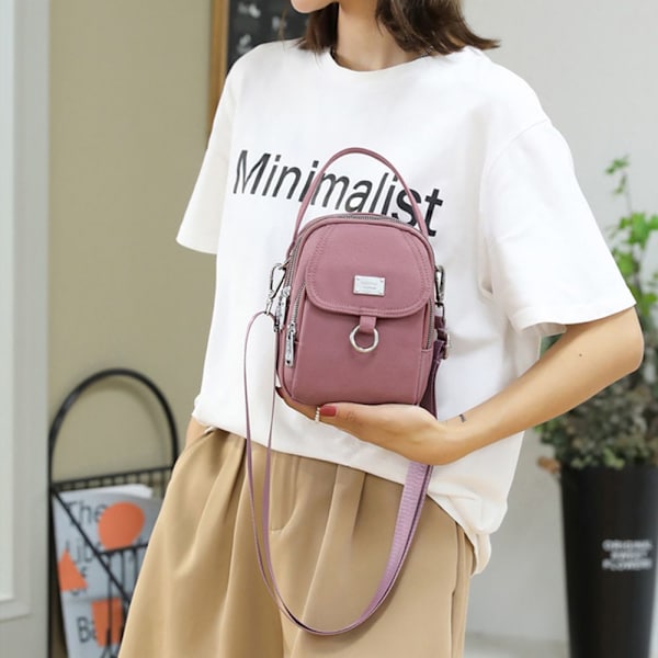 Kvinnor Mini Axelväska Handväskor Messenger Bag purple