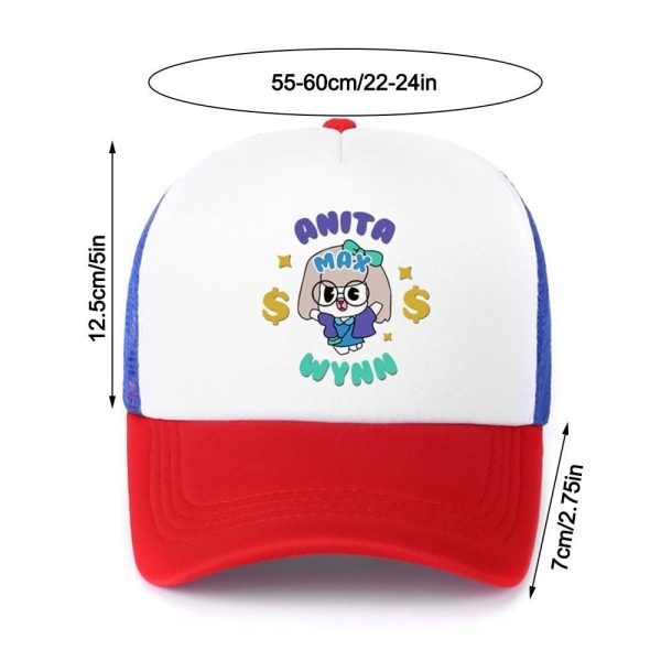 Anita Max Wynn hatt för män Kvinnor Rolig,Snygg Trucker Hat I Need A Max Win Caps Wine Red