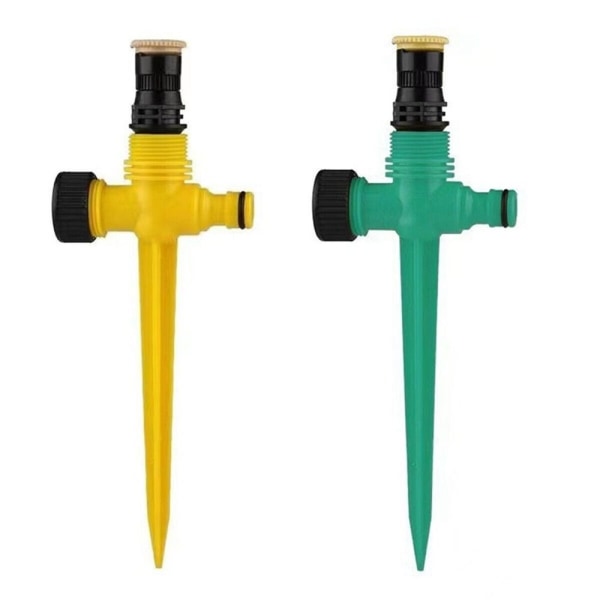 360° roterande gräsmatta Ground Insert Automatisk sprinklervattensprinkler yellow