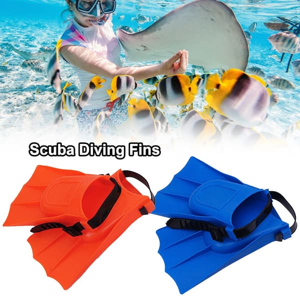 Simfötter Barn Snorkling Fötter Fenor Nybörjar Simutrustning green