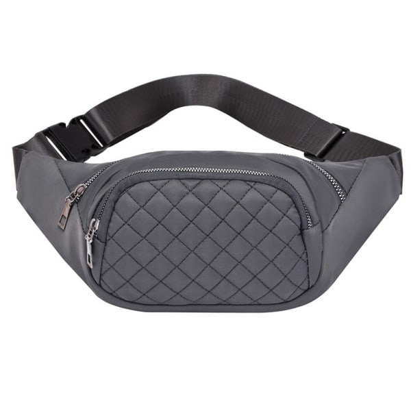 Kvinnor Fanny Pack Bältesväska Crossbody midjepaket för resor Löpning Promenader grey