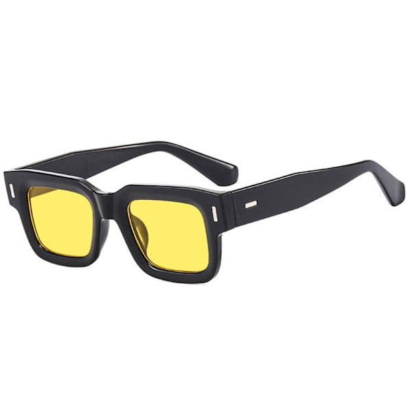 Vintage fyrkantiga solglasögon Retro Punk Ocean Lens Solglasögon UV400 skydd C4