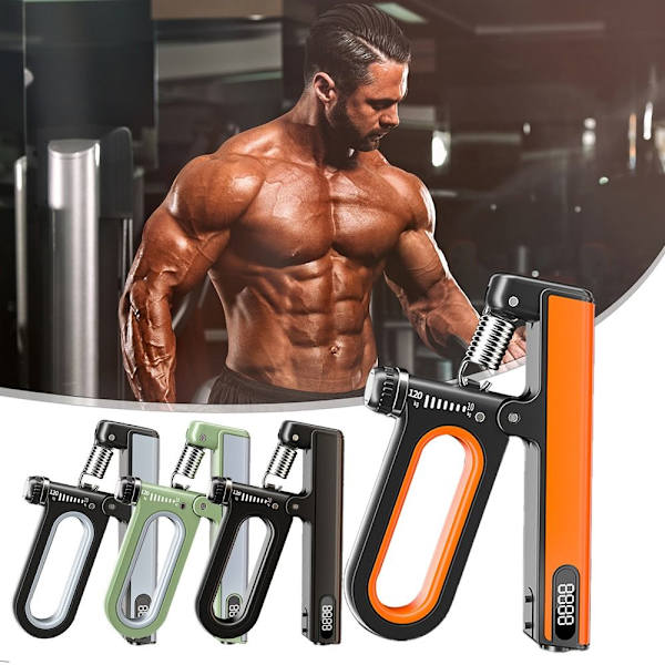 10-120 kg handgreppsförstärkare Automatisk räknegreppsstyrketränare orange