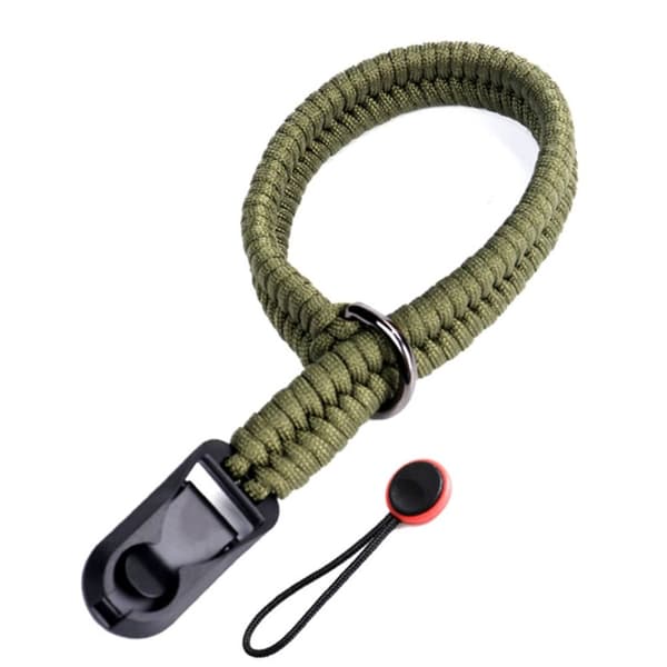 Flätad kamerarem Kamerahandrem SLR-handledsrem red