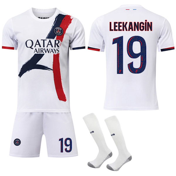 2024-2025 Paris Saint-Germain Bortedrakt Barn Voksen Fotballdrakt Nr. 19 LEEKANGIN 16