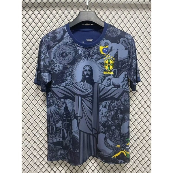 Säsong 2425 Brasilien Special Edition Jersey Thai Version Kortärmad Fotbollströja Snabbtorkande Andningsbar Sportkläder S