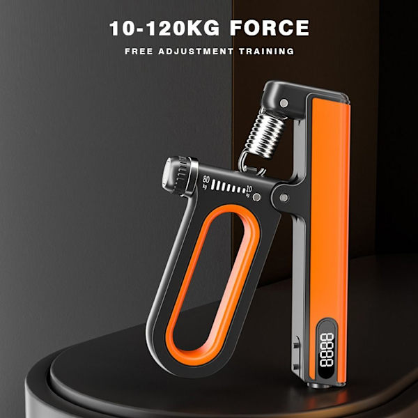 10-120 kg handgreppsförstärkare Automatisk räknegreppsstyrketränare orange
