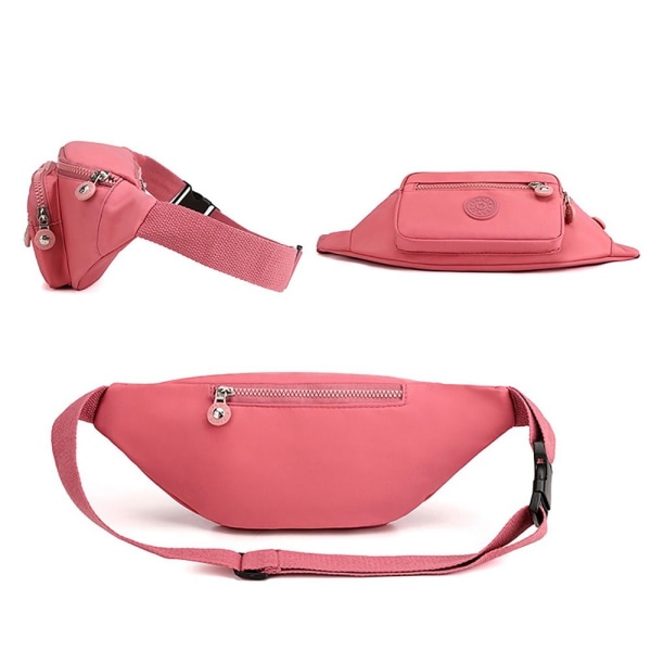 Fanny Pack justerbar midjeväska med stor kapacitet Polyester Crossbody-väskor 10