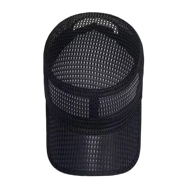 Sommar Herr Militär Hattar Mesh Platt Kepsar Utomhus Snapback Hatt Truckerkeps Black